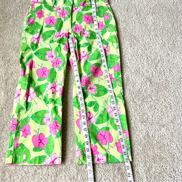 Vintage LILLY PULITZER 90s Floral Capri Pants—SZ. 8 - Picture 8 of 8